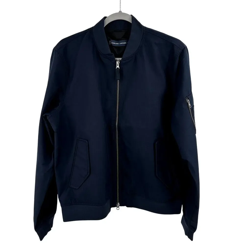 Everlane the bomber jacket Uniform in navy Size M